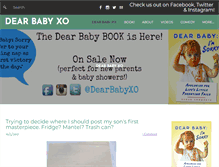 Tablet Screenshot of dearbabyxo.com